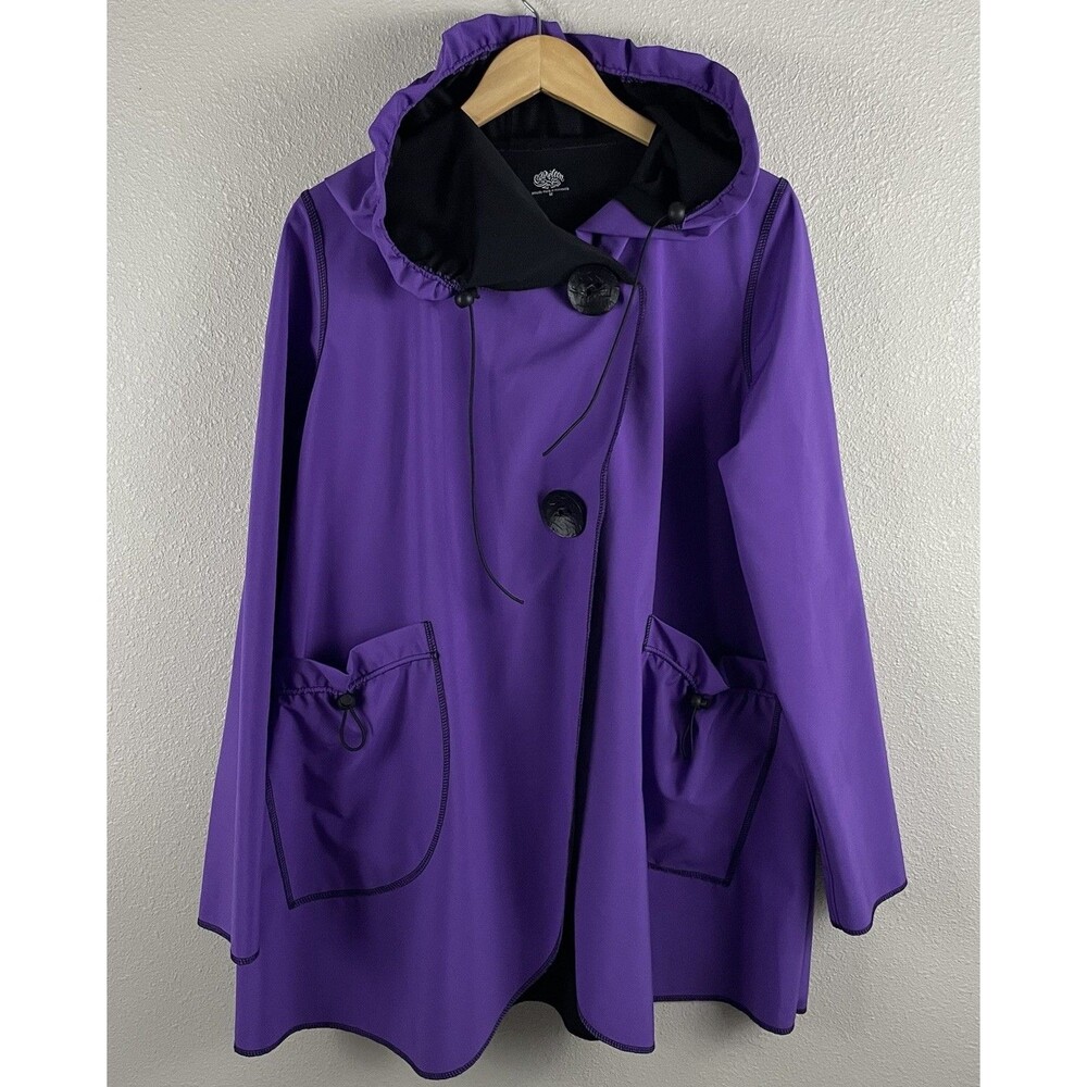 Cameleon Womens M Purple The Trudy Mesh Lined Softshell Raincoat